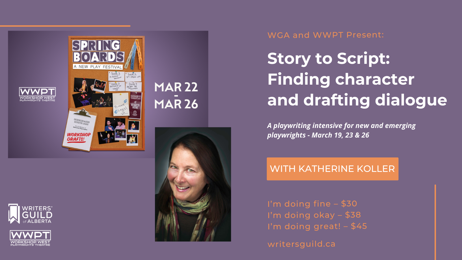 Script Dragting Springboards Story to Script Intensive (Edmonton) – NEW PRICING ...