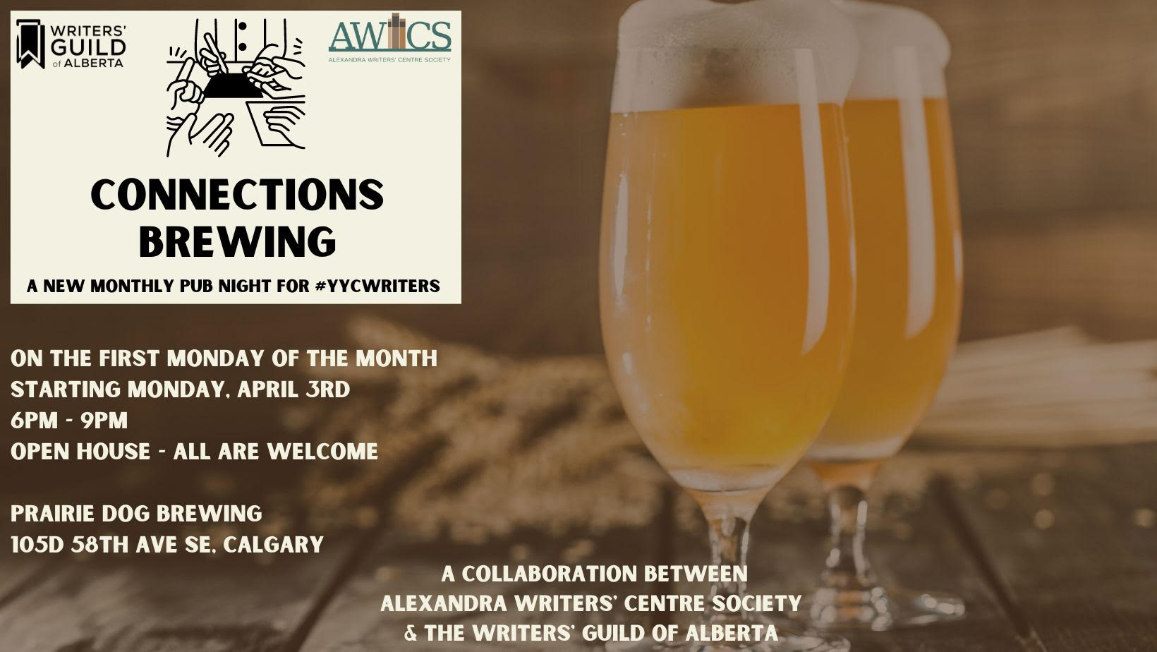 Connections Brewing: WGA x AWCS Pub Night Launch (Calgary)
