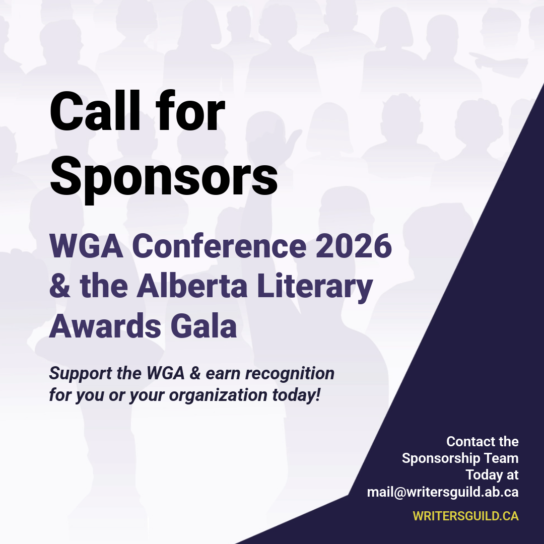 Call for Sponsors: WGA Conference 2026 and Alberta Literary Awards Gala